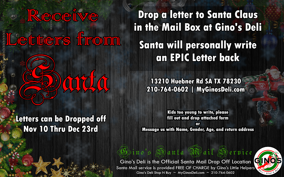 ginos-santa-mail-service-news-coverage Gino's Deli Stop N Buy Letters From Santa