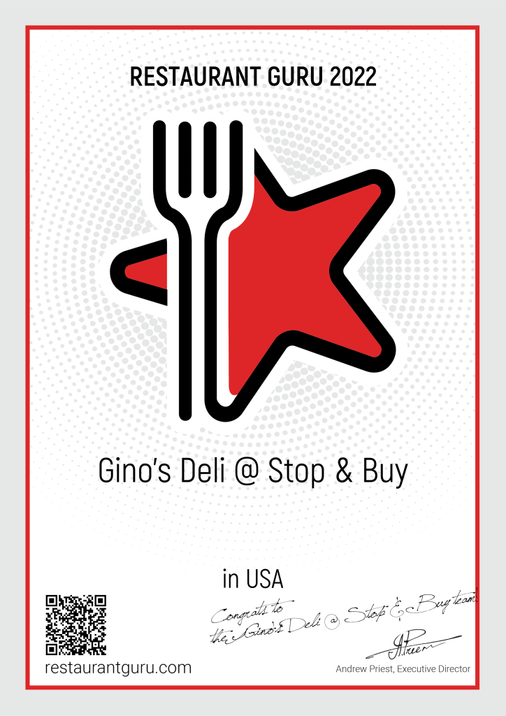 RestaurantGuru Ginos Deli Top 100 steak restaurants in US