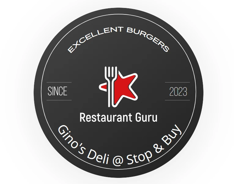 Excellent burgers Award Gino's Deli @ Stop & Buy