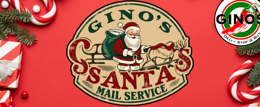Gino's Santa mail Service Free letter from Santa Ginos Deli