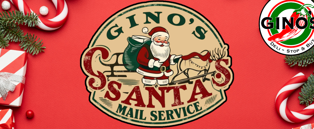 Gino's Santa mail Service Free letter from Santa Ginos Deli